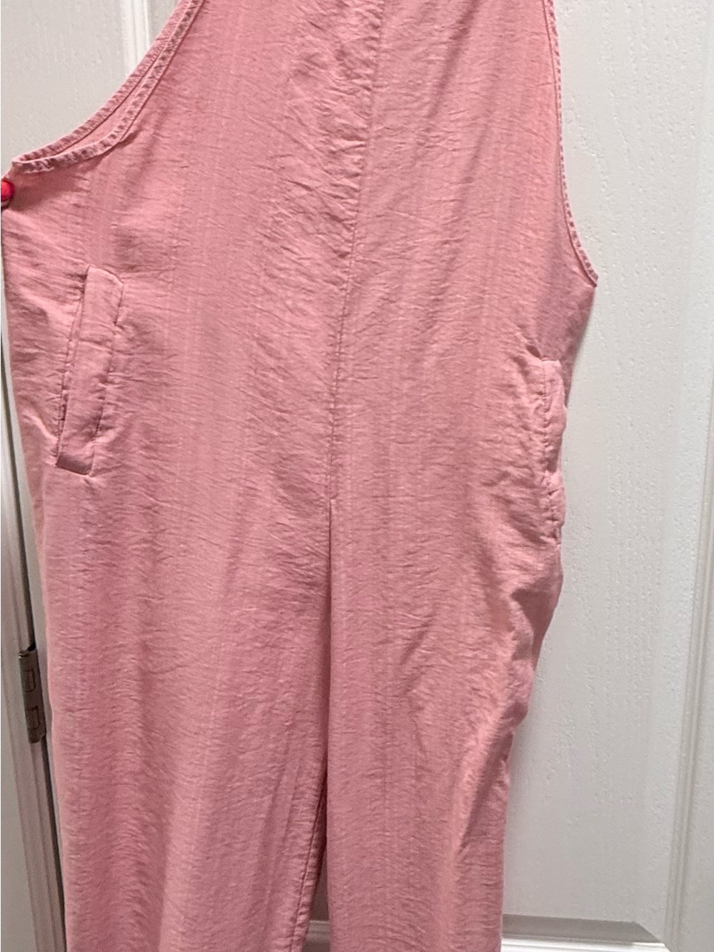 Pink Sleeveless Wide-Leg Jumpsuit - Picture 2 of 8